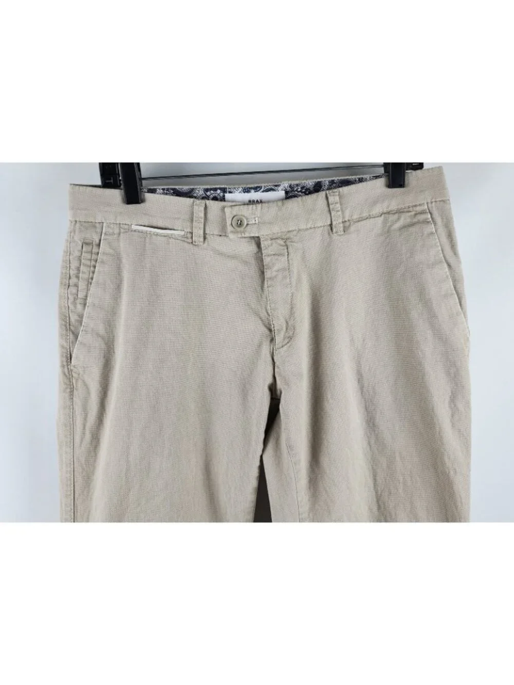 Brax Pants Feel Good Frederic Mens 33x30 Slim Fit Beige